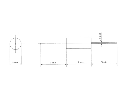 CBB20 axial metallized polypropylene film capacitor