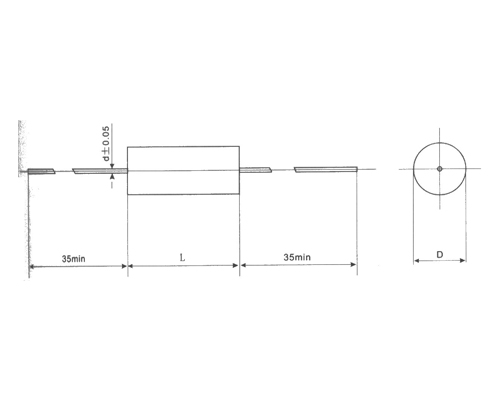 Cbs20 axial metallized polyphenylene sulfide film capacitor