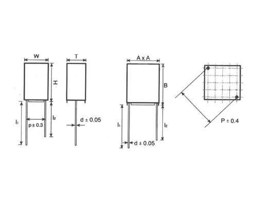 Cbb72a / b metallized polypropylene film precision capacitor