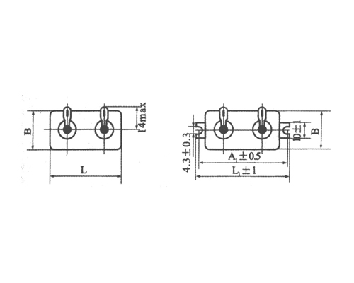 Cj41 single layer sealed metallized paper capacitor