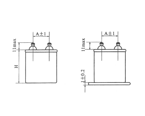 CJ40 vertical sealed metallized paper capacitor