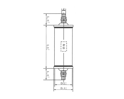 Ch81 high voltage sealed composite dielectric capacitor