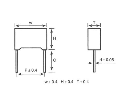 Mkp65 plastic shell metallized polypropylene film anti interference capacitor