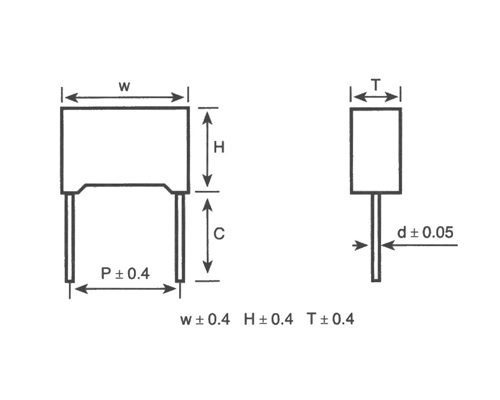 Mkp61r metallized polypropylene film anti interference and capacitance module