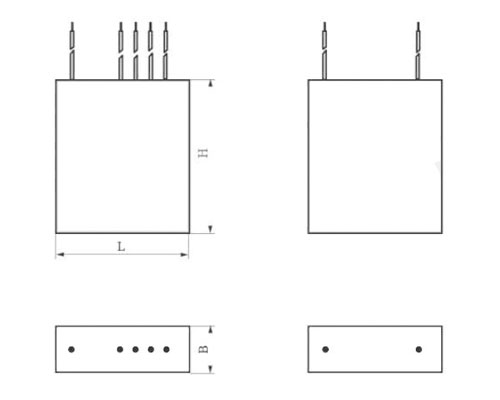 Cbbx metallized polypropylene film fixed capacitor