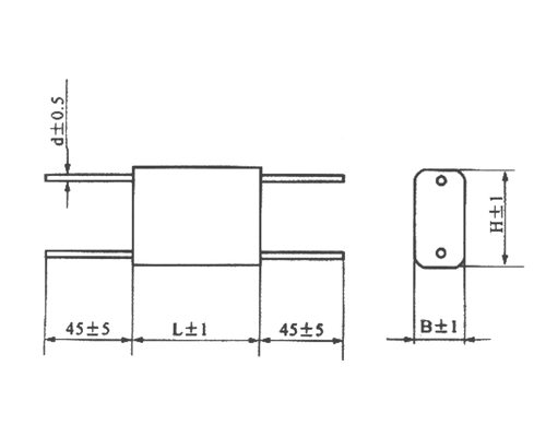 Cbb20s metallized polypropylene film fixed capacitor