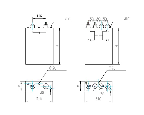 Dktfm high voltage AC Metallized Polypropylene Film Capacitor
