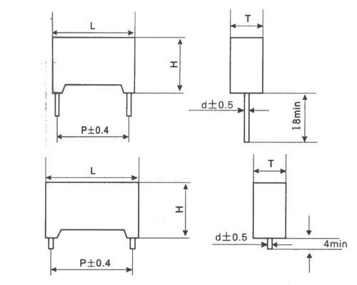 Principle difference between polar capacitance and nonpolar capacitance of polypropylene capacitor