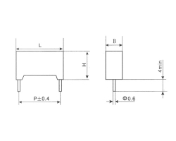 Cbs21 plastic shell metallized polyphenylene sulfide film capacitor