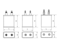 Cz82 high voltage pulsating composite dielectric capacitor