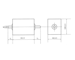 Ch88a surge absorbing composite dielectric capacitor