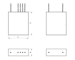 Cbbx metallized polypropylene film fixed capacitor